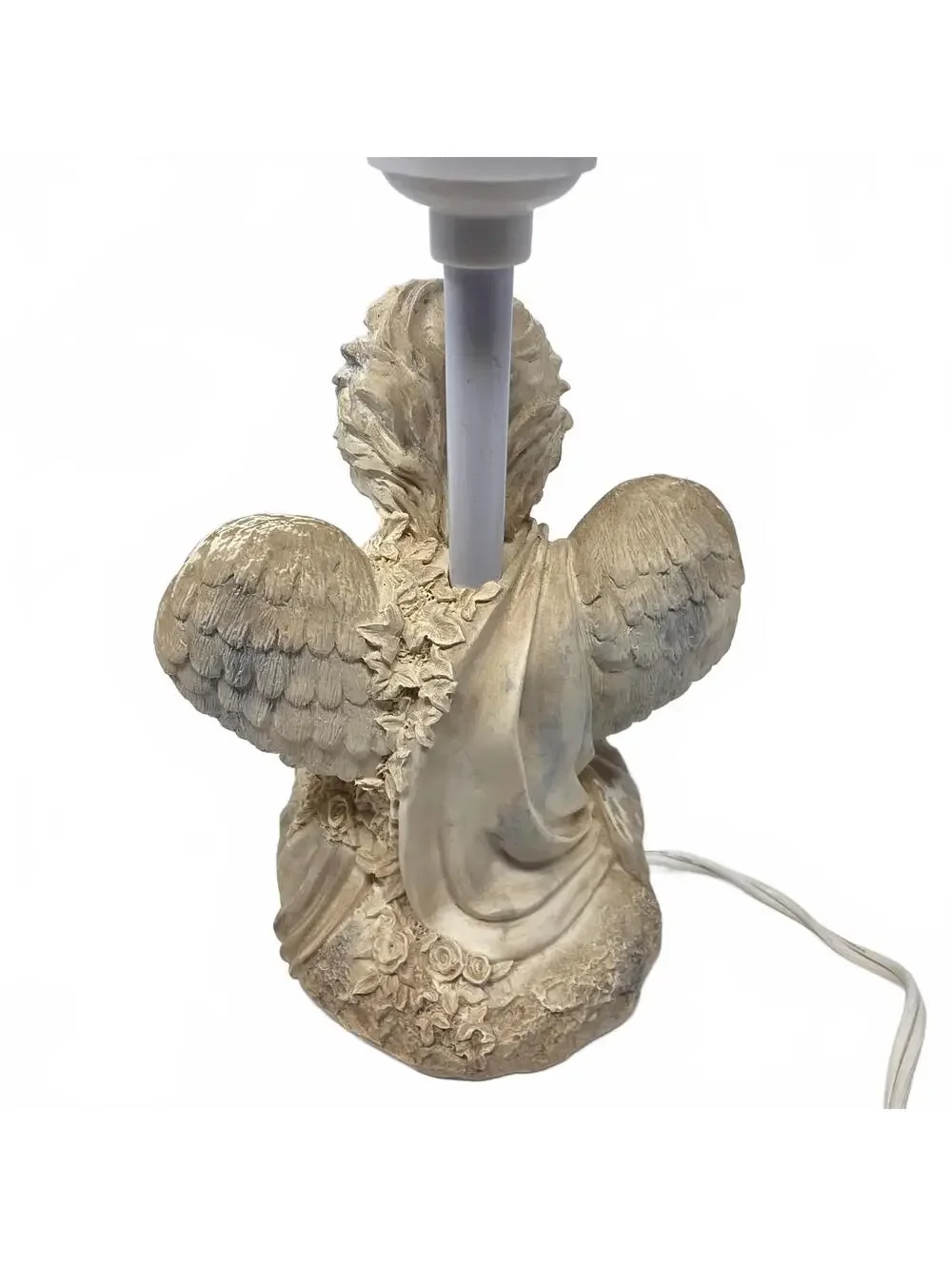 Vintage 1994 Figi Graphics Cherub Angel Dove Table Lamp Working 9.5 Inch